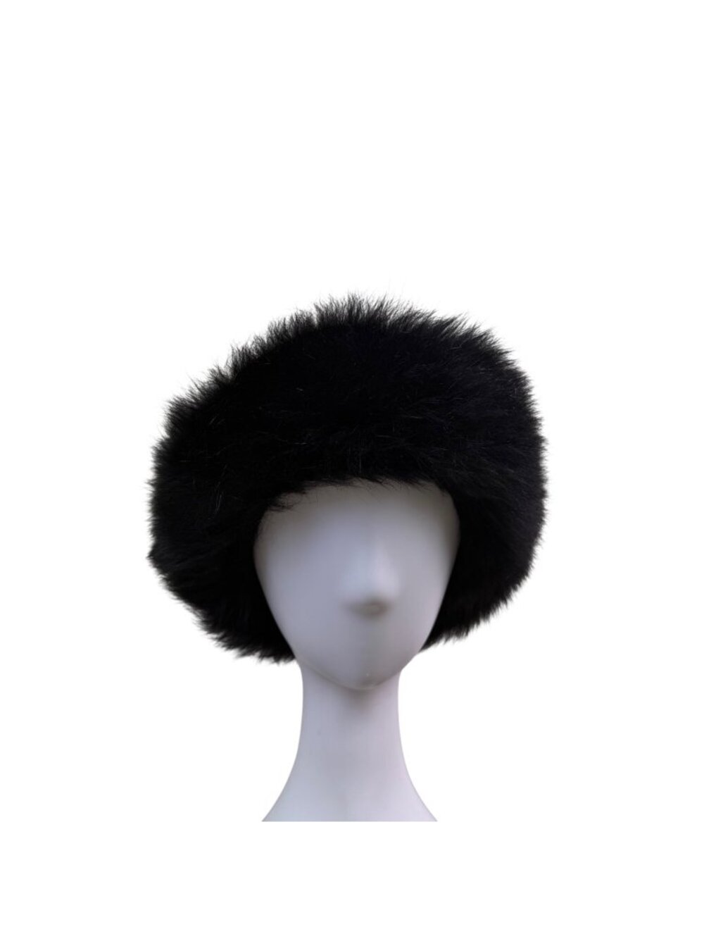 Grevi Womens Black Lamb Fur Hat Made In Italy Luxe Genuine Winter Wear